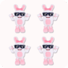 Boppin Bunny Plush 4PCS